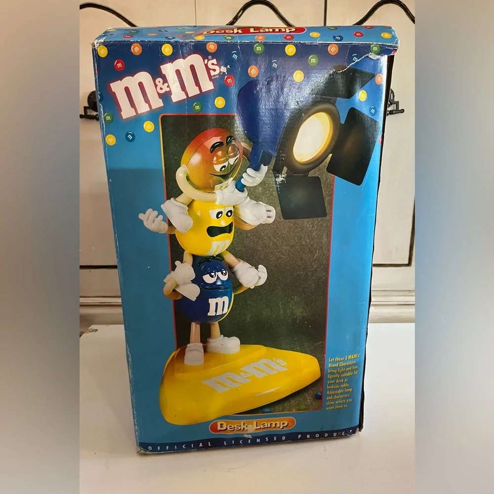 Vintage Stacking M&M’s table lamp collectible rare adjustable lamp